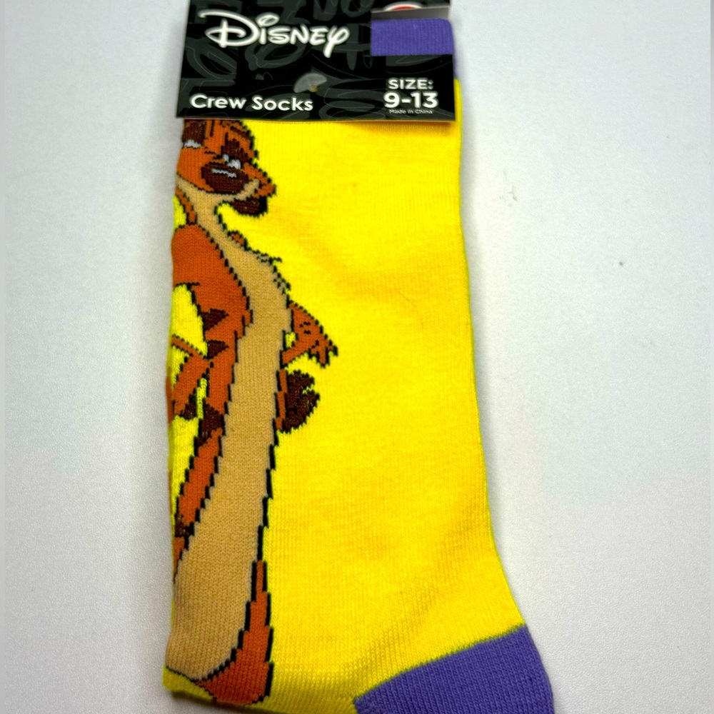 Disney Timon crew socks #Disneylnspired
